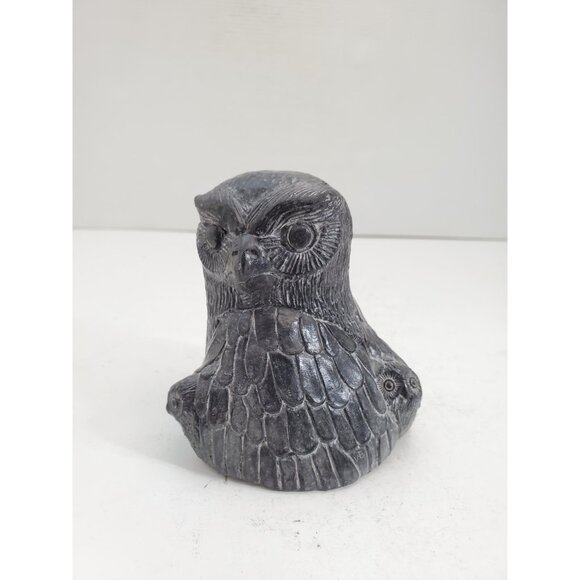 Owl Family Sculpture - Mamma Owl and 2 Baby Owls Figurine - Wolf Sculptures - - Picture 10 of 10